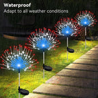 Solar Garden Lights Outdoor Waterproof, 2 Pack 120 LED Solar Firework Lights - Image 3