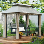 IVY&LANE Outdoor Porch Swing | HDPE Plastic | 2-Person | Hanging Bench Swings | - Image 5