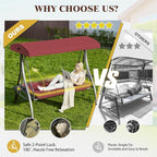 Upgrade 180° Convertible Outdoor Swing - Image 2