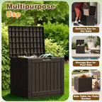 Flamaker Resin Deck Box 40 Gallon Waterproof Outdoor Indoor Storage Box - Image 5