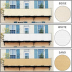 LOVE STORY Balcony Privacy Screen, 2.5'x5' Deck Shield Screen Fence Cover - Image 6