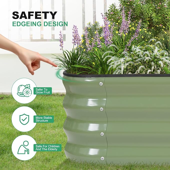 1MORE Raised Garden Bed -5X3X1 Galvanized Planter Box - Image 6