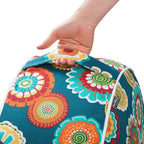 Magpie Fabrics Indoor/Outdoor Inflatable Stool Ottoman Pouf, Water Repellent - Image 6