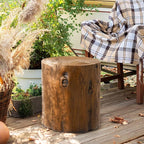 SUNBURY Stump Side Table, Concrete Side Table Garden Stool - Image 7