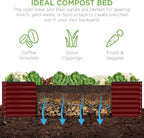 Best Choice Products 8x4x2ft Outdoor Metal Raised Garden Bed, Deep Root Planter - Image 5