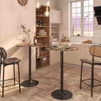 Furmax Bistro Pub Table Round Bar Height Cocktail Table - Image 2