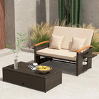 Tangkula Patio Rattan Daybed - Image 3