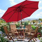 Blissun 9' Outdoor Patio Umbrella, Outdoor Table Umbrella, Yard Umbrella - Image 6