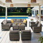 Belord Spacious 11 Pieces Patio Conversation Set by Belord