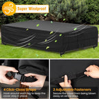 Velway Patio Furniture Cover Waterproof Outdoor Sectional Sofa Set Covers - Image 4