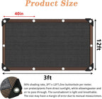 Shade Cloth- 90% Sunblock Net for Garden Patio, Shade Sails -for Plants Outdoor - Image 2