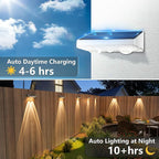 NIORSUN Solar Fence Lights, 8 Pack Solars Deck Light, Warm White Color - Image 5