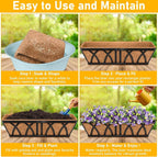Riare 2 Pack 30 Inch Rectangle Coconut Liners - Image 4