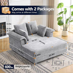 VINGLI Modern Floating Chaise Lounge Chair - Image 2