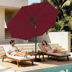 MEWAY 9ft Patio Umbrella Outdoor Table Umbrellas - Image 2
