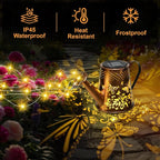 Fohil Solar Watering Can with Lights, Retro Metal Solar Garden Lights Outdoor - Image 3