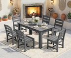 SERWALL Outdoor Dining Sets for 10, HDPE Dining Sets for 10 Person - Image 7