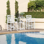 HDPE Outdoor Patio Tall Bar Chair, All-Weather Bar Height Balcony Adirondack - Image 6