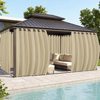 Gazebo Curtains Outdoor Waterproof 6 Panels by RichSets