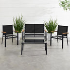 Best Choice Products 4-Piece Outdoor Textilene Patio Conversation Set, Backyard - Image 2