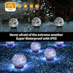 Solar Globe Lights Outdoor Waterproof-Solar Balls Garden-Cracked Glass Ball - Image 4