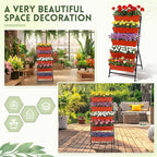 2 Pack 5-tier Vertical Garden Planter 4.5 ft Tall Raised Garden Bed - Image 5
