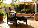 Kozyard Adjustable Outdoor Reclining Lounge Chair, Cushioned Patio Chaise Lounge - Image 6