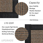 UPGRADE Privacy Fence Screen 4'x55' Brown Outdoor 90% Visibility Blockage 170 - Image 2