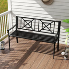 Giantex Metal Outdoor Bench - Image 9