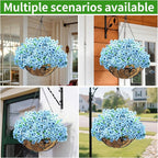 Artificial Hanging Flower for Outdoors, Fake Hanging Basket for Outside - Image 6