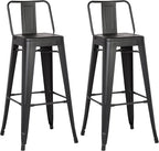 AC Pacific 30” Metal Barstool Set of 2 – Country Rustic Style by ACPacific