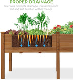 Best Choice Products 72x24x30in Raised Garden Bed, Elevated Wood Planter Box - Image 3