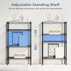 DUMOS 4-Tier Metal Wire Storage Shelves, Adjustable Standing Storage Rack Shelf - Image 5