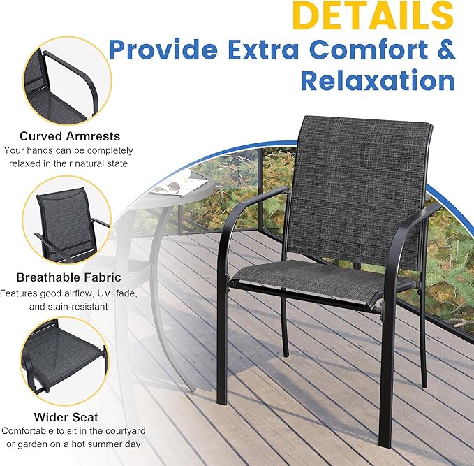 VICLLAX 7 Pieces Patio Dining Set - Image 4