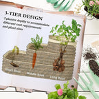 Outsunny 3-Tier Galvanized Steel Raised Garden Bed Kit, 62.25" x 43" x 32.25" - Image 3