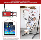 ZEYU Hammock Chair with Stand Double Hammock Chair Bohemian Style with Tassel - Image 3