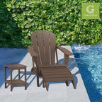 GREENVINES Adirondack-Outdoor-Side-Table | Set of 2 | Wood Grain | 14 x 13 - Image 2