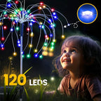 GIGALUMI Garden Decor Outdoor Lights 120LED 2Pack, Solar Garden Lights - Image 3