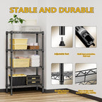 1000 lbs 4 Tier Shelf Metal Storage Shelves Wire Rack Closet Organizers - Image 6