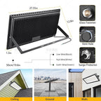 800W 2pack LED Flood Lights, 3700 watt Equivalent 89500LM Super Bright Outdoor - Image 4