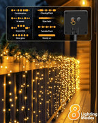 Brightown 2 Pack Solar String Lights Outdoor Waterproof, 92Ft 240 LED Solar - Image 5