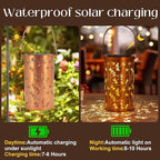 4 Pack Solar Lanterns Outdoor Hanging Lantern Lights, Dragonfly Hollowed-Out - Image 2