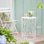 HFHOME Set of 3 Heavy-Duty Round End Table, Side Table, Coffee Table - Image 2