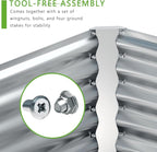 8x4x2FT Galvanized Raised Garden Bed, Planter Raised Beds-Metal Garden Box - Image 5