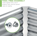 8x2x2FT Galvanized Raised Garden Bed, Planter Raised Beds-Metal Garden Box - Image 5