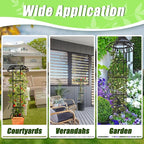 Garden Trellis for Climbing Plants Outdoor, 53 Inch Mushroom Top Trellis for - Image 7