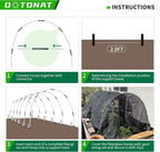 8FT Garden Hoops Grow Tunnel Kit - Image 3
