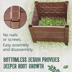 Dalen Modular Raised Bed Garden – Faux Wood – 4 Panel Starter Pack – Makes - Image 4