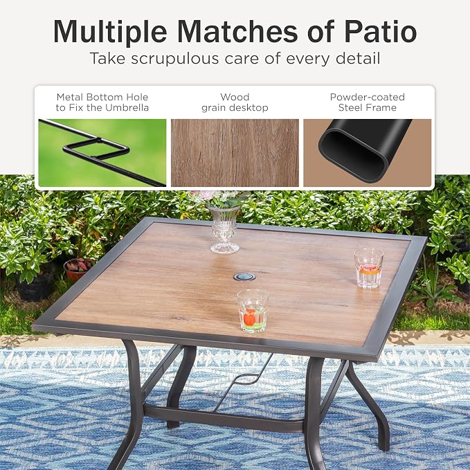 PHI VILLA Outdoor Patio Dining Set - Image 6
