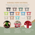 WestinTrends Malibu Low Outdoor HDPE Round Patio Coffee Table - Image 6